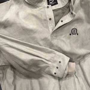 Men’s pull over large Newport Beach cc green microfiber jacket new golf